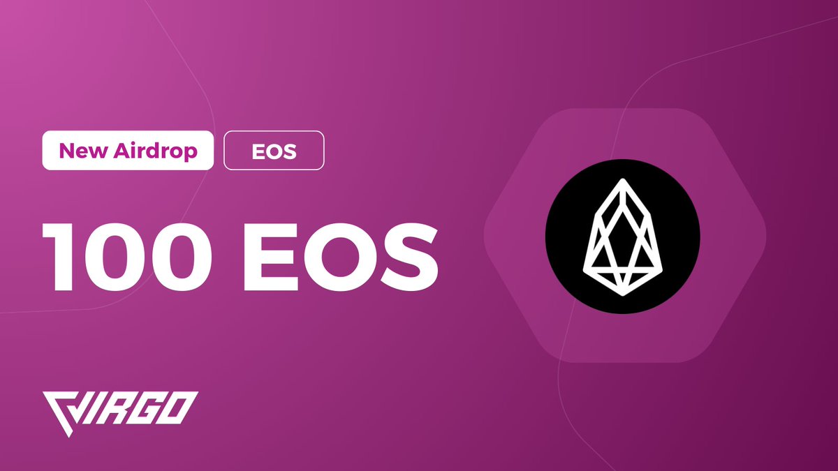 virgo_coin's tweet photo. 🪂 New Airdrop on #VirgoWallet

🎁 100 $EOS - @EOSNetworkFDN

Rules :
🟣 RT &amp; Follow @virgo_coin
👇 Install the wallet &amp; go to the airdrop section
https://t.co/a3koy0n4T7

#Airdrop #Crypto #GiveawayAlert #EOS https://t.co/5NkNE3AlO5