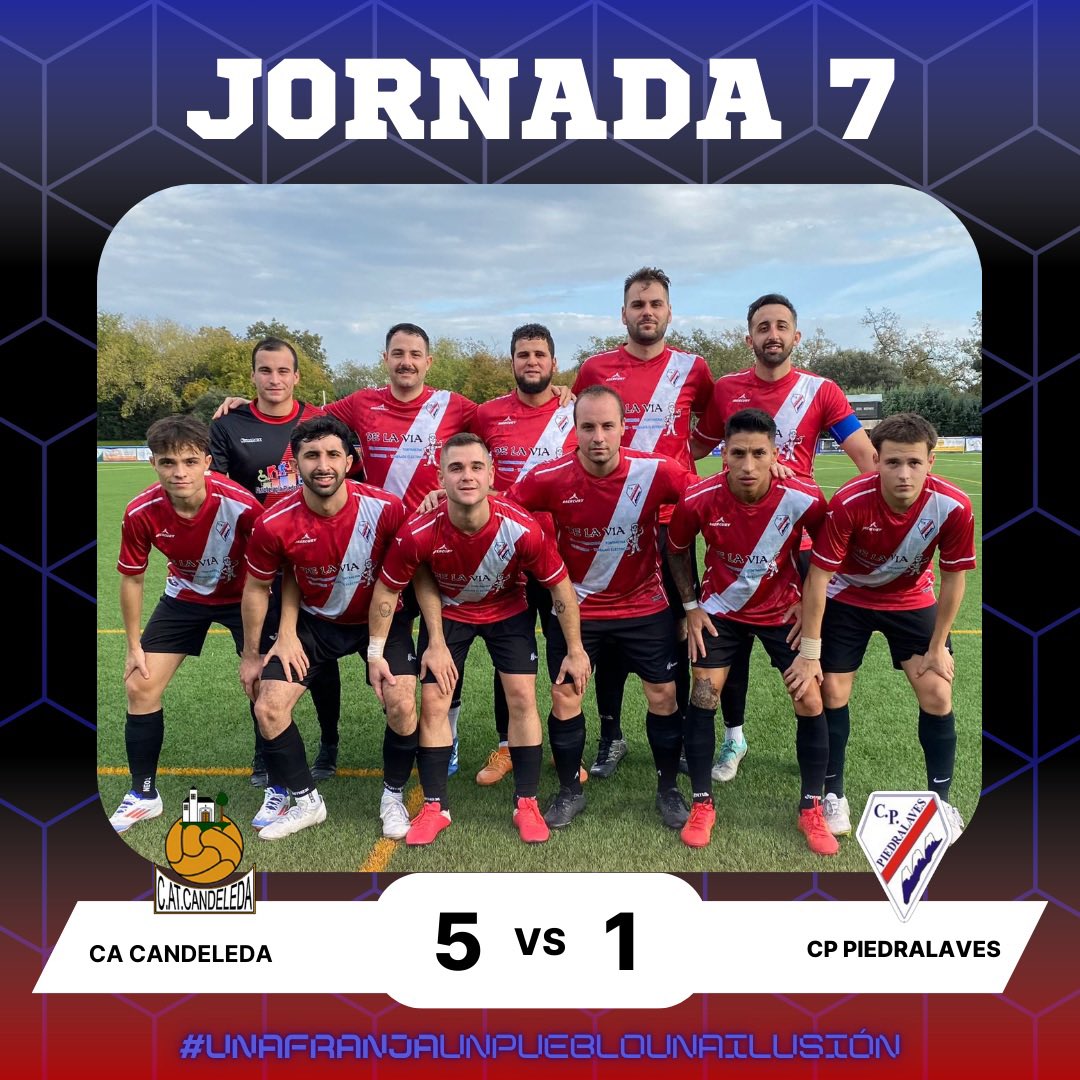 🗓️ PRIMERA PROVINCIAL - JORNADA 7

⚽️  Partido que nos enfrentó al CA Candeleda y que terminó con derrota para los nuestros por 5-1, con gol de Nomar.

🗣️ Gracias a toda la afición que nos acompañó hasta Candeleda.

⚪️🔴¡SOMOS EQUIPO!

#unafranjaunpueblounailusion