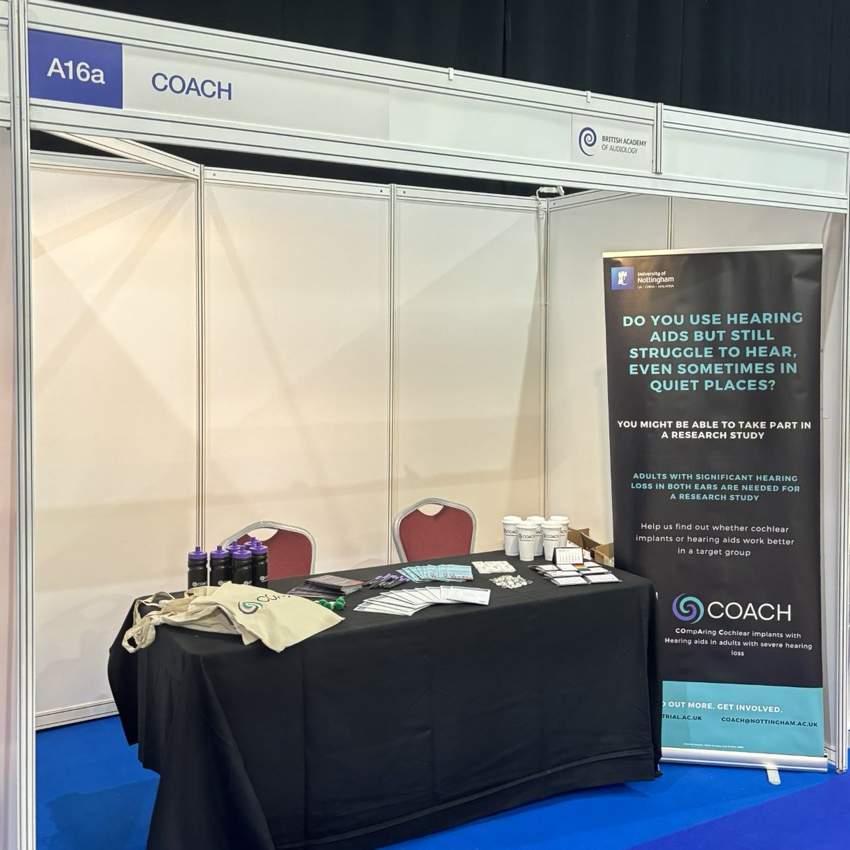 The COACH Trial (@coach_trial) on Twitter photo We are at the <a href="/BAAudiology/">British Academy of Audiology</a> conference for the next couple of days! Come visit our stand (A16a) to find out more information about the trial and get some freebies! ๐#audiology #research #hearingloss We are at the <a href="/BAAudiology/">British Academy of Audiology</a> conference for the next couple of days! Come visit our stand (A16a) to find out more information about the trial and get some freebies! ๐#audiology #research #hearingloss