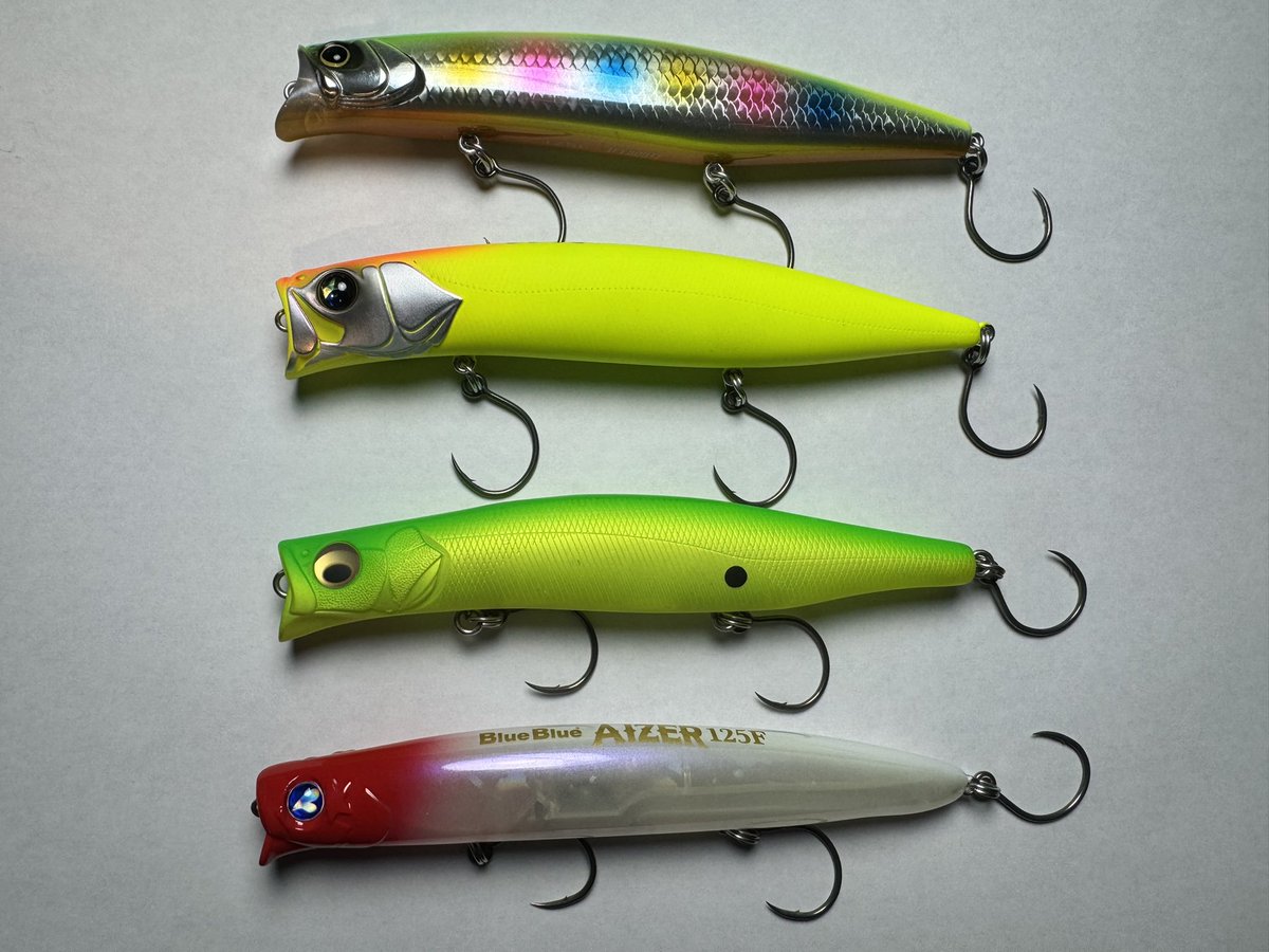 先日ポストしたリップレスシャローランナーの比較。 ざっくりとですが2