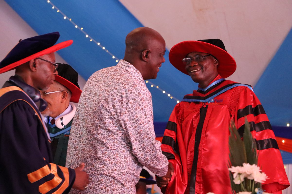 PU Vice-Chancellor Prof. James HP Kahindi, PhD, FRSB, is officially constituting the assembly and delivers his inspiring speech. Thank you, Prof. #pu12thgraduation2024, #PwaniClassOf2024
