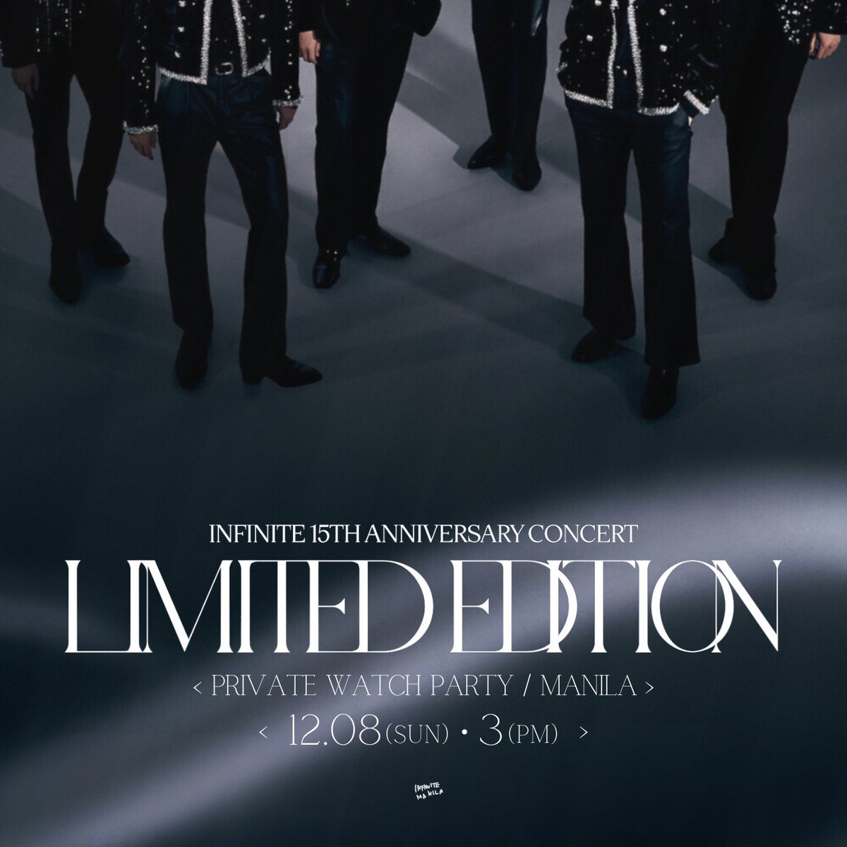 infinitemanila's tweet photo. 💫 2024 INFINITE CONCERT | LIMITED EDITION
📍 Day 3: Private Watch Party in Manila
🗓️ December 8, 2024 | Sunday

Registration opens 3PM
Showtime at 4PM
❗️Limited slots❗️

📌 Register Here: https://t.co/WSigDFoxTL https://t.co/zkD4HgvkuP