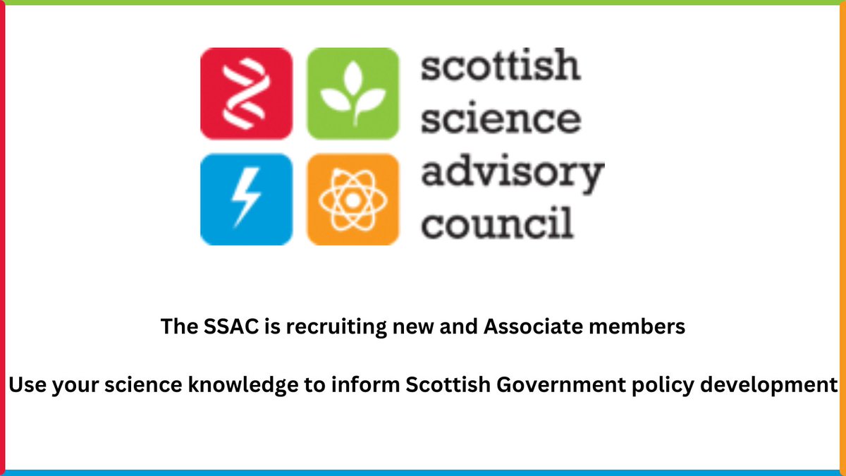 Julie Fitzpatrick, CSA (@scotscichief) on Twitter photo The Scottish Science Advisory Council is looking for new and associate members to work with senior advisers in <a href="/scotgov/">Scottish Government</a>. The Council provides independent advice to inform policy development across the Scottish Government. Applications close on 1 December scottishscience.org.uk/news-blog/ssac⦠The Scottish Science Advisory Council is looking for new and associate members to work with senior advisers in <a href="/scotgov/">Scottish Government</a>. The Council provides independent advice to inform policy development across the Scottish Government. Applications close on 1 December scottishscience.org.uk/news-blog/ssacā¦