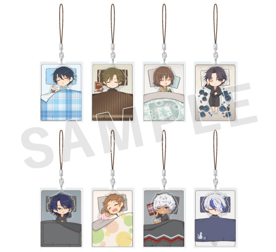 shintenianime's tweet photo. 【新商品情報】

ソル・インターナショナルより、「おやすみアクリルストラップ」がアニメイト限定で登場！

イラストはすべて新規描き起こ���！おやすみ姿が可愛いカバー付きストラップです♪

詳細はこちら→https://t.co/uhmtM3m6jG

#テニプリ https://t.co/ttWNy2x2mg