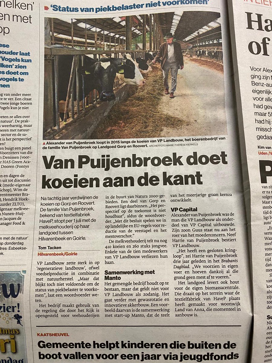 De stille verhalen hoor je niet.
Goed dat sommigen wel in de krant durven. #stoppen #koeien