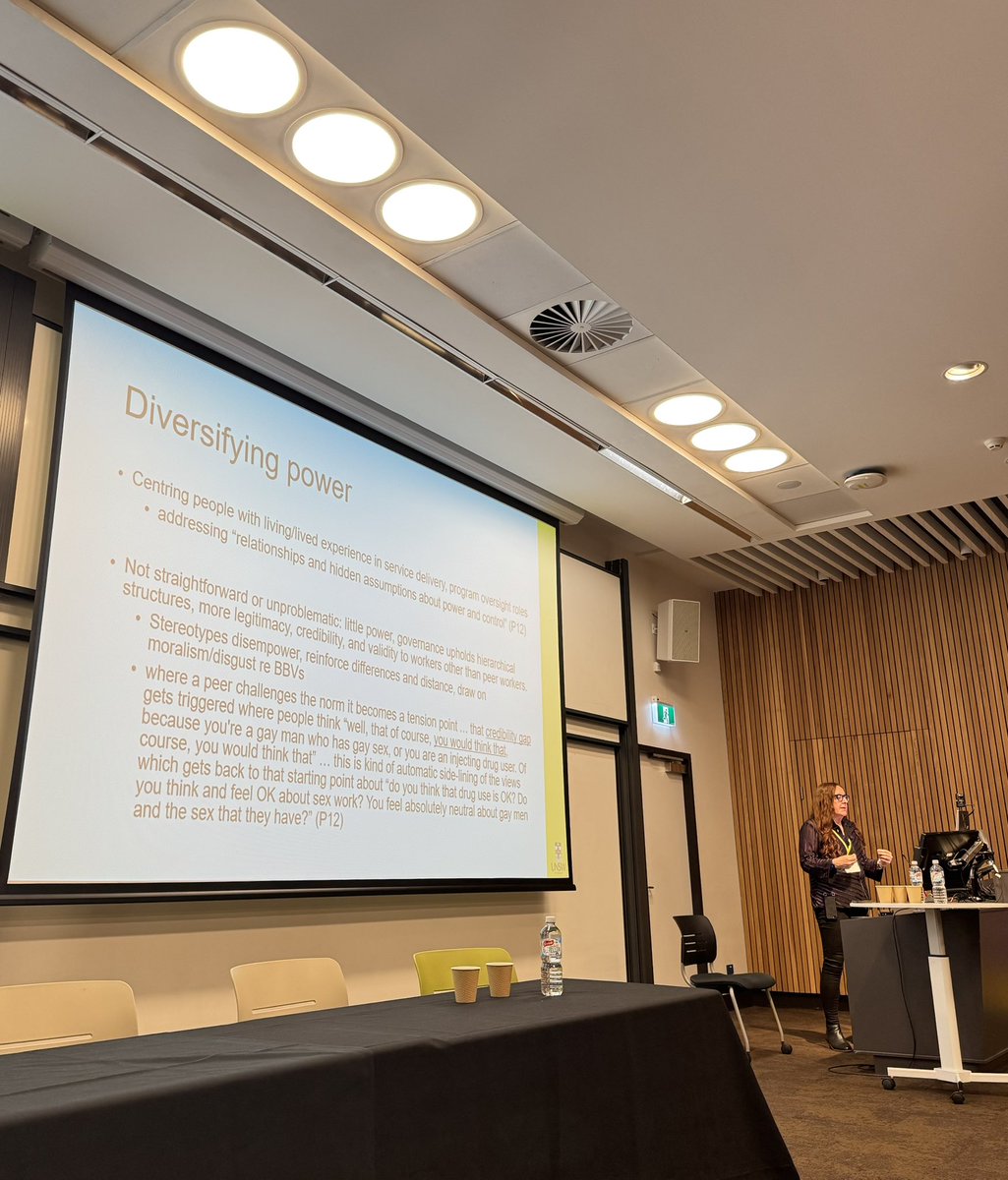 Aron Harold G. Pamoso (@aaronharoldp) on Twitter photo A powerful and engaging talk by <a href="/carlatreloar/">Carla Treloar</a> on addressing stigma by empowering people with lived experiences of stigmatized identities and health conditions, making them leaders in their communities! #StigmaReduction #LivedExperienceLeadership #TacklingStigma2024
<a href="/CSRH_UNSW/">UNSW Centre for Social Research in Health</a> A powerful and engaging talk by <a href="/carlatreloar/">Carla Treloar</a> on addressing stigma by empowering people with lived experiences of stigmatized identities and health conditions, making them leaders in their communities! #StigmaReduction #LivedExperienceLeadership #TacklingStigma2024
<a href="/CSRH_UNSW/">UNSW Centre for Social Research in Health</a>