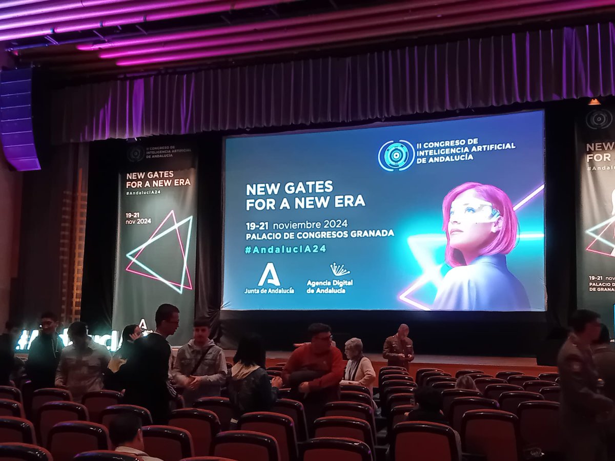 Nuestro Director de Proyectos acude estos días al Congreso #AndalucIA, para descubrir los nuevos avances en #IA y conectar con expertos del sector. ¡Seguimos apostando por la #innovación! 🚀