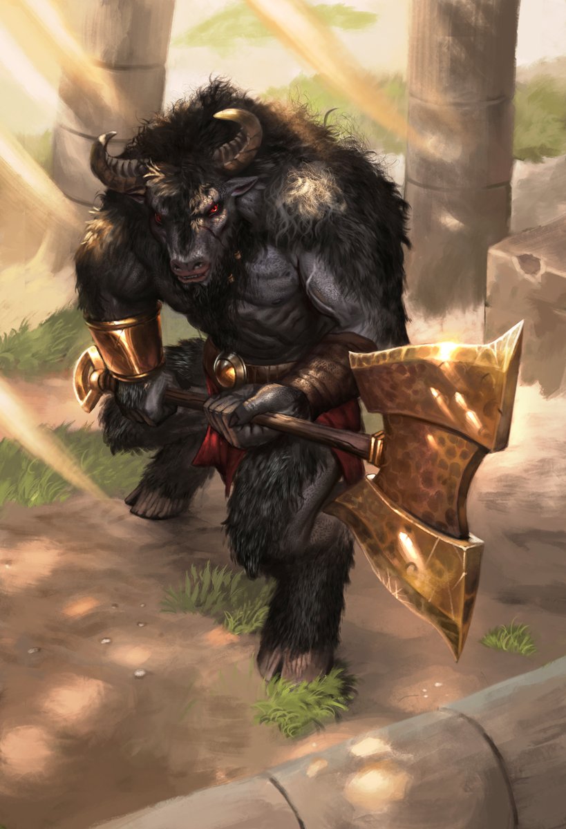 Minotaur 
.
.
.
.
.
#fantasyart #illustration #cardart
