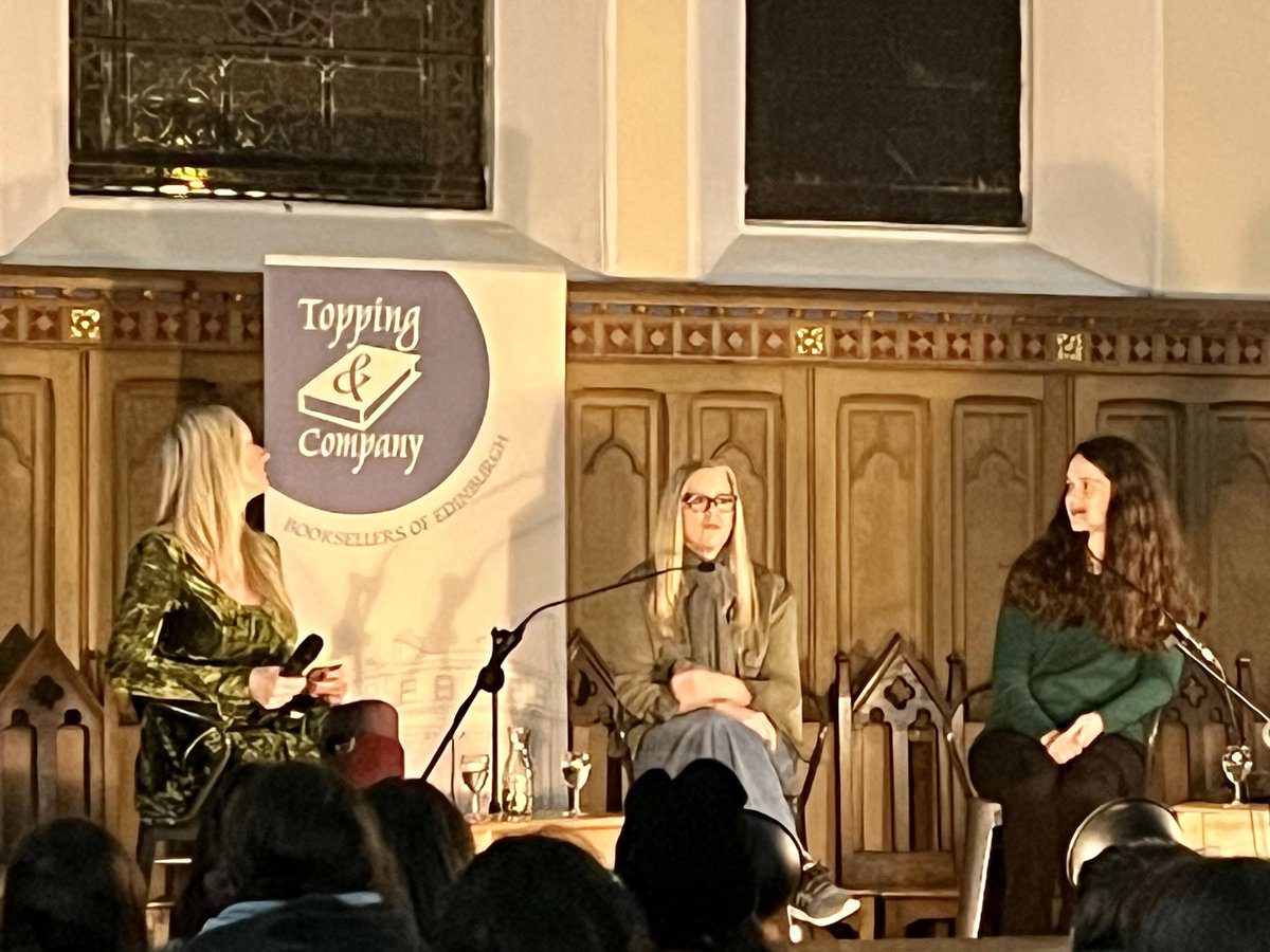 FettesLibrary's tweet photo. We took some students to a great author event from @ToppingsEdin yesterday to listen to YA authors Karen McManus and Jennifer Lynn Barnes! Our students loved it, and some even got their books signed! 📚 @Fettes_College https://t.co/cR2L09c2PG