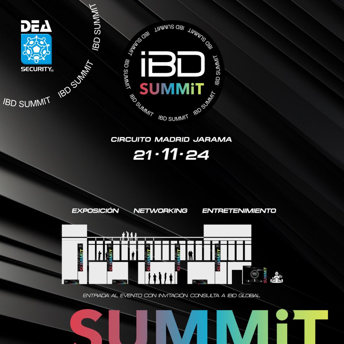 Today we are present at the IBD Summit 2024, a unique event combining security, innovation, entertainment, and passion for motorsports.

#IBDSummit2024 #madrid #security #seguridad #jarama