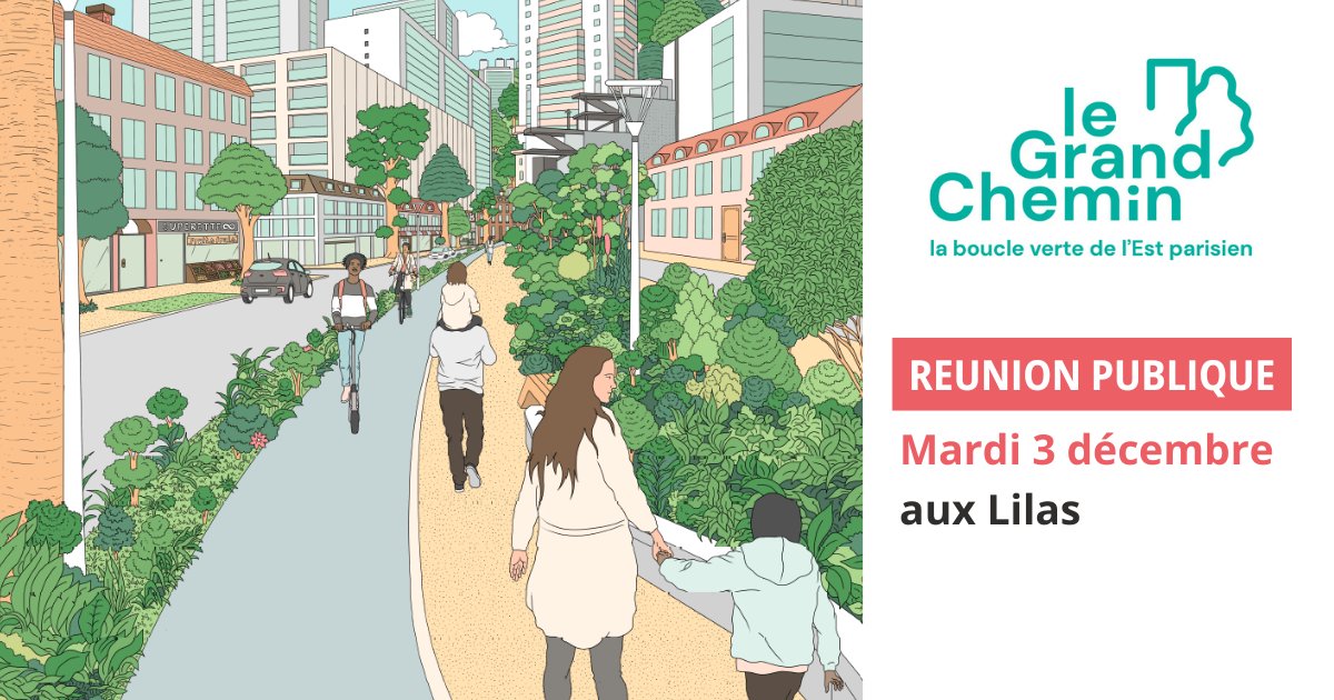 Est Ensemble (@est_ensemble) on Twitter photo Dans le cadre du projet #LeGrandChemin, une portion de la rue du Garde-Chasse sera bientôt aménagée et renaturée aux Lilas. 🌿 Dans ce contexte, Est Ensemble et la <a href="/VilledesLilas/">Ville des Lilas</a> organisent une réunion publique d'informations pour les habitants. Infos👉urlr.me/cd6ZCe Dans le cadre du projet #LeGrandChemin, une portion de la rue du Garde-Chasse sera bientôt aménagée et renaturée aux Lilas. 🌿 Dans ce contexte, Est Ensemble et la <a href="/VilledesLilas/">Ville des Lilas</a> organisent une réunion publique d'informations pour les habitants. Infos👉urlr.me/cd6ZCe