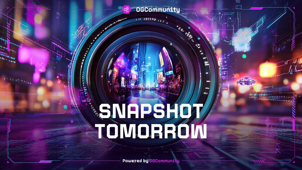 🚨 Attention! Snapshot tomorrow! 🚨

Bring your account into compliance with the criteria. Deadline — midnight today. 

Make sure everything is completed or you won't get access to the primary OGC token claim!

📝 Criteria
🟠In-app activity: at least 1 day between November 1 and