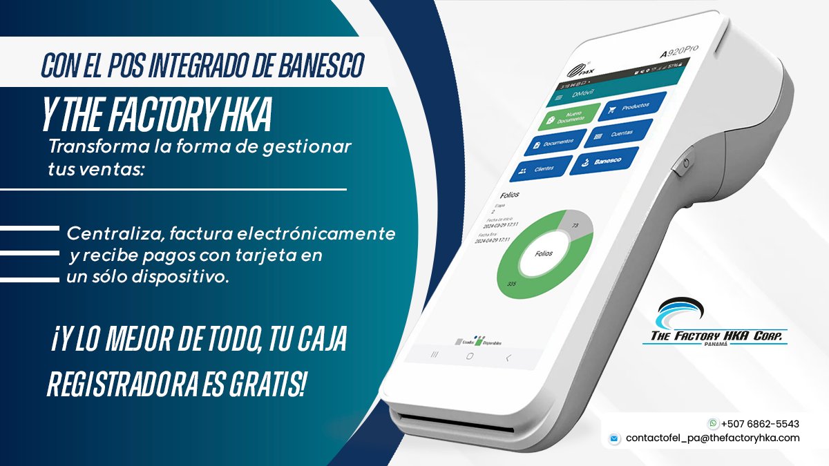 the_factorypac's tweet photo. Lleva tu negocio al siguiente nivel con The Factory HKA Corp. 

Panamá y su convenio con BANESCO. Mantente al día con la DGI y actualiza tu negocio.

¡Pide una asesoría ahora! 
📞+507 6862. 55.43  📩contactofel_pa@thefactoryhka.com https://t.co/Gzd2IkZts3