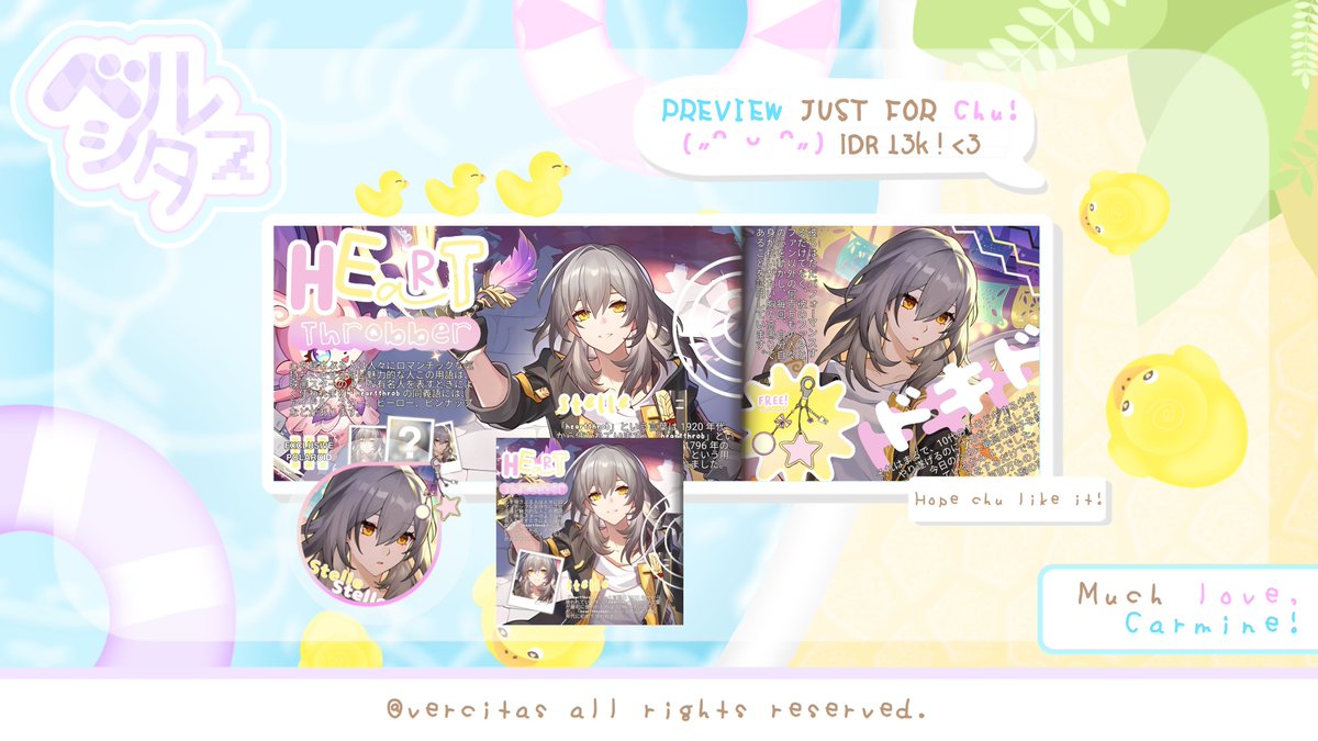 vercitas's tweet image. Haloo, Mine ada rs layout caelus dan stelle yang bisa ditake sekarang juga melalui dm 🏖 avail QRIS ya ~

#zonauang #zonaba