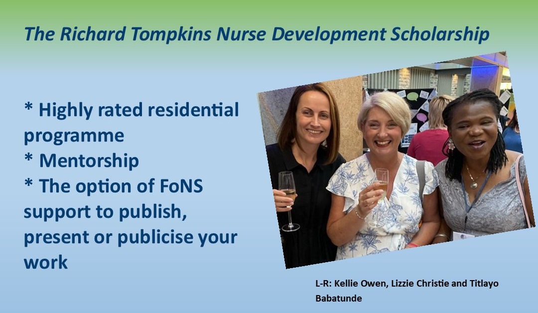 FoNS (@fonscharity) on Twitter photo Delighted to announce that the Richard Tompkins Nurse Development Scholarship is now open for applications! A truly life-changing opportunity!
fons.org/programmes-dev…
Closes 14 February 2025
<a href="/Owen7Kellie/">Kellie Owen RN QN</a> <a href="/GiselleatFoNS/">Giselle Cope</a> Delighted to announce that the Richard Tompkins Nurse Development Scholarship is now open for applications! A truly life-changing opportunity!
fons.org/programmes-dev…
Closes 14 February 2025
<a href="/Owen7Kellie/">Kellie Owen RN QN</a> <a href="/GiselleatFoNS/">Giselle Cope</a>