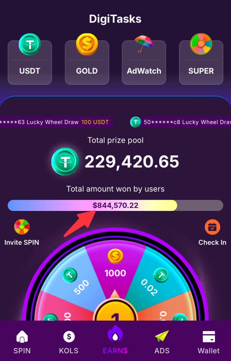 DigiTasksbot's tweet image. 💸 Users Have Earned $844K in Rewards! 💸

Why wait? 💥 Join #DigiTasksbot and unlock your opportunity to earn real #USDT rewards easily! 🚀

Start earning today!💰💰💰

 Join Now🔥🔥🔥
t.me/digitasksbot

#tap2earn #CryptoGaming #MiniApp