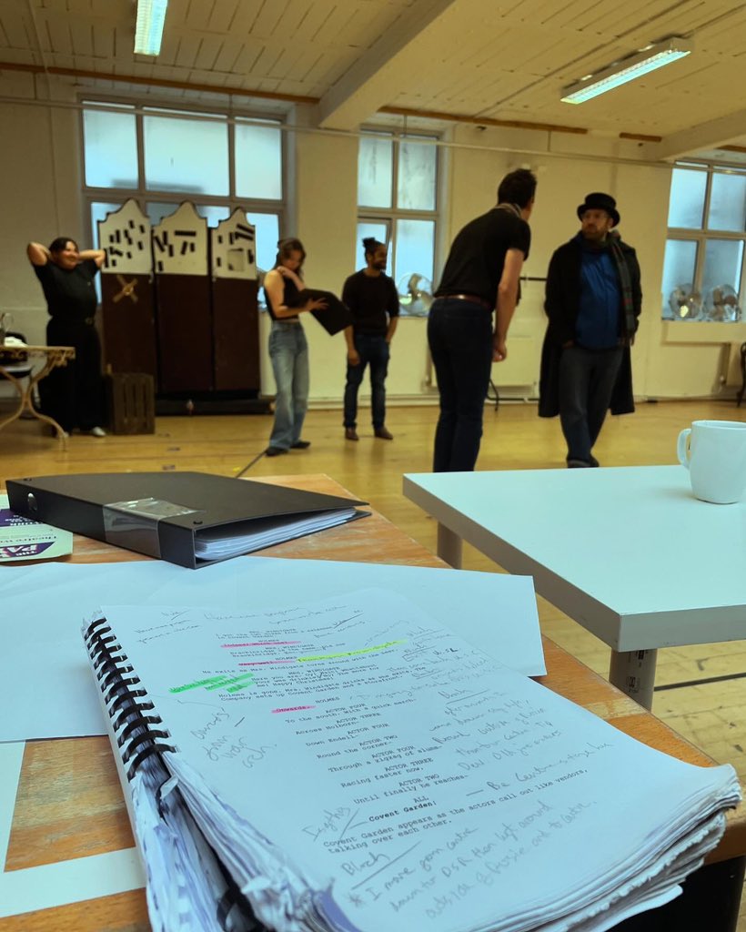 Week 2 of rehearsals for ‘A Sherlock Carol’… #londontheatre #theatre #theatreproduction #actorslife