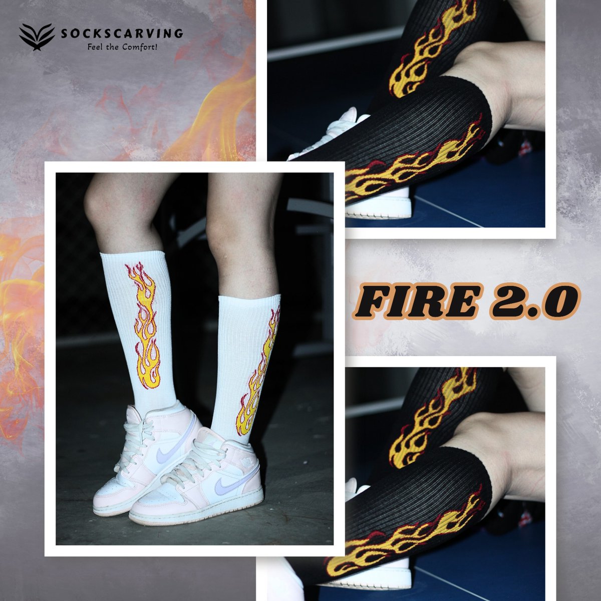 sockscarving's tweet image. Comfort that lasts, style that stands out.🔥 Step into FIRE 2.0 LIMITED EDITION and feel the difference with every wear. Available —only for a limited time! Check out now 👉sockscarving.in #Sockscarving #UniqueDesign #FIRE2.0