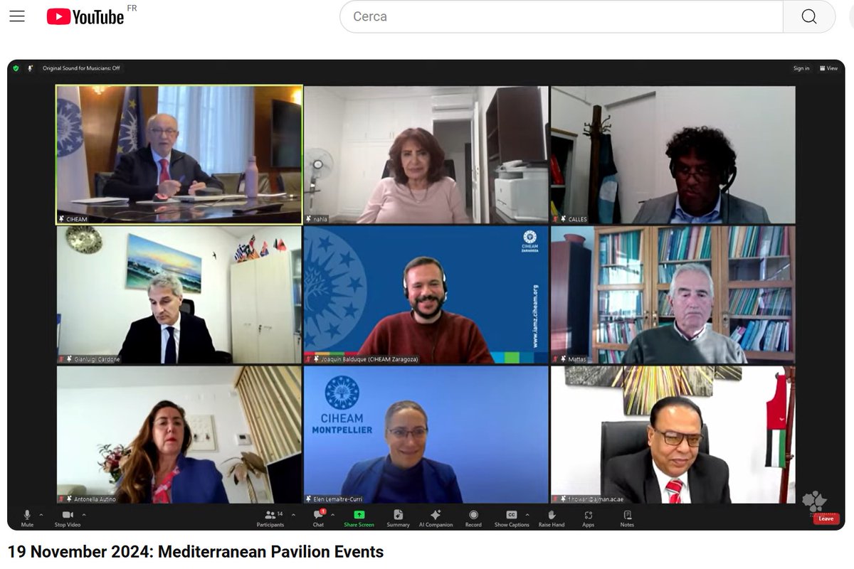 🫘Découvrez le #pouvoir des légumineuses : des solutions pour le #climat enracinées dans la #tradition alimentaire #méditerranéenne🌍 
(Revoir le streaming à partir de 6:00)
#COP29Baku 
youtube.com/watch?v=3M59rX…