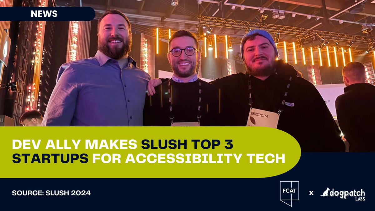 Dogpatch Labs (@dogpatchlabs) on Twitter photo Missed the news from Helsinki? Yesterday, DevAlly was named in Top 3 startups at <a href="/SlushHQ/">Slush</a> after pitching live on the international summit’s Startup Stage. Onnittelut! — or, “Congrats!” (for non-Finnish speakers).
Supported by <a href="/FCATalyst/">Fidelity Center for Applied Technology</a> Fellowship. More: dogpatch.click/hfr Missed the news from Helsinki? Yesterday, DevAlly was named in Top 3 startups at <a href="/SlushHQ/">Slush</a> after pitching live on the international summit’s Startup Stage. Onnittelut! — or, “Congrats!” (for non-Finnish speakers).
Supported by <a href="/FCATalyst/">Fidelity Center for Applied Technology</a> Fellowship. More: dogpatch.click/hfr