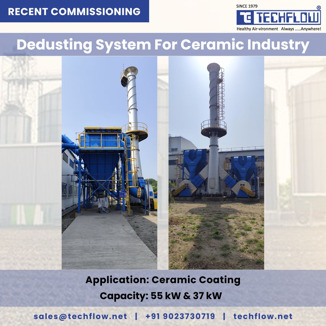techflownet's tweet image. TECHFLOW proudly announces the commissioning of a Dedusting System for Ceramic Coating!
Capacity: 55 kW &amp;amp; 37 kW  
Built for efficient dust handling and clean operations.
sales@techflow.net |+91 9023730719

#DedustingSystem #CeramicCoating #Techflow