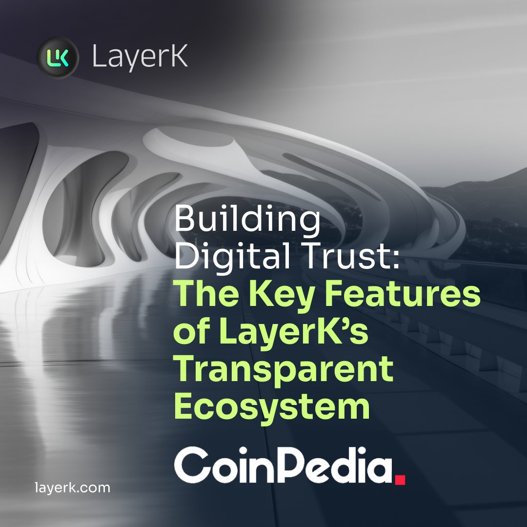layerkofficial's tweet image. LayerK’s transparent ecosystem is built on trust, transparency, and user empowerment.🌐 Learn how we’re enhancing online interactions for everyone. Check the link in thread.👇 #LayerK #TrustAndTransparency #UserSafety #DigitalTrust #OnlineSecurity #LayerKCommunity #BuildingTrust