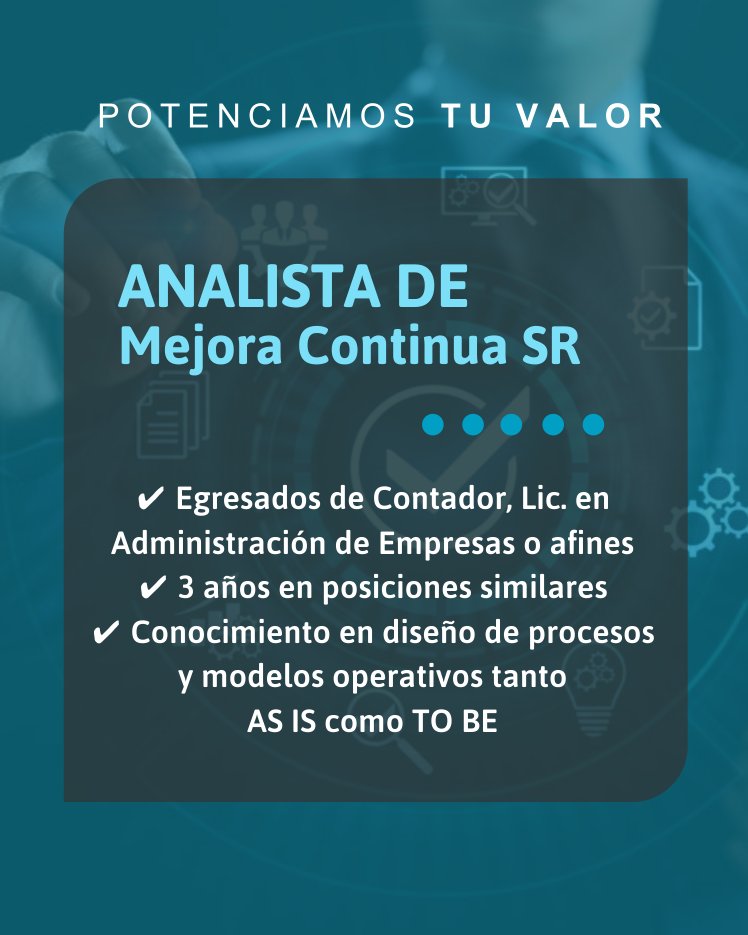 ByBConsultores_'s tweet photo. ➡️ Analista de Contabilidad️ https://t.co/5bFIQb8Mkm
➡️ Analista de Mejora Continua Sr️ https://t.co/VqtXBICtqA
➡️ Back Office Agro Jr EVENTUAL️ https://t.co/YBseEPBCUO https://t.co/8UpJjxGZAV