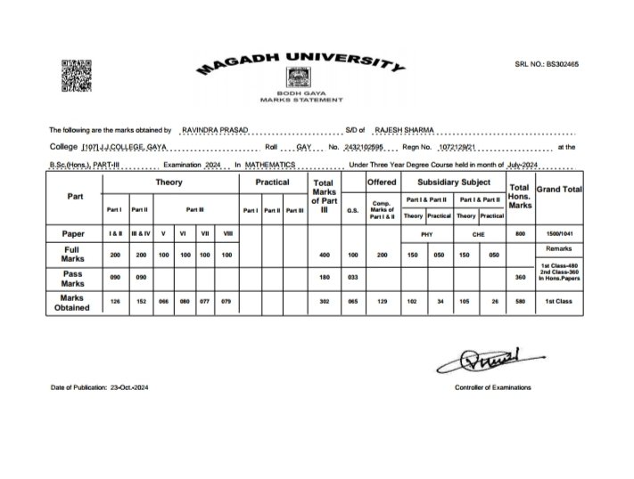 RavindraS638's tweet image. I am excited to share that I have successfully graduated with a Bachelor of Science in Mathematics (Honours). From @magadhuniversi1

#Mathmatics #Graduation24