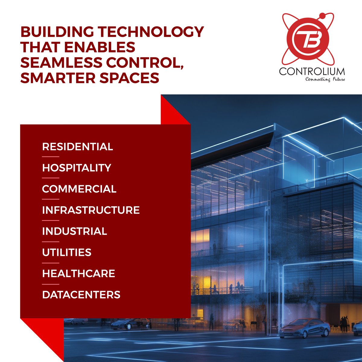 ControliumBT's tweet photo. Our wide range of products cater to the increasing requirements of a cohesive smart solutions in commercial establishments and residential spaces.

#ControliumBT #HomeAutomation #BuildingAutomation #Sustainability #BuildingTechnology #SmartApplications https://t.co/Ou3ZMdDMzj