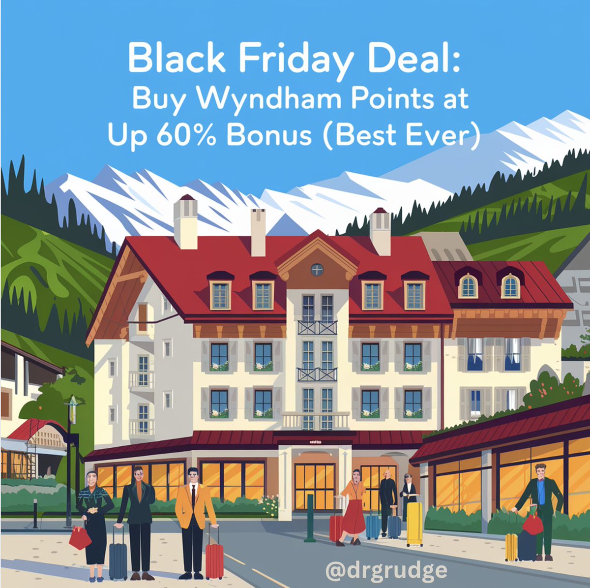 PointsPro's tweet photo. 🚨 [Black Friday Deal] Buy Wyndham Points at up to 60% Bonus (Best Ever)

This is the best-ever bonus in a while! 🔥

Wyndham is also a transfer partner of Axis.

Should you buy? 👇 | Repost to Share! 🔁 https://t.co/cxandozQfG