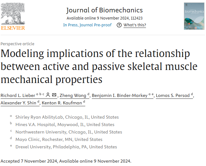 JBiomech's tweet photo. 😃New article published in J Biomech!

"Modeling implications of the relationship between active and passive skeletal muscle mechanical properties", by Lieber et al.

👀https://t.co/KRXQ2fohZ2

#journalofbiomechanics https://t.co/mQtIk9AOby