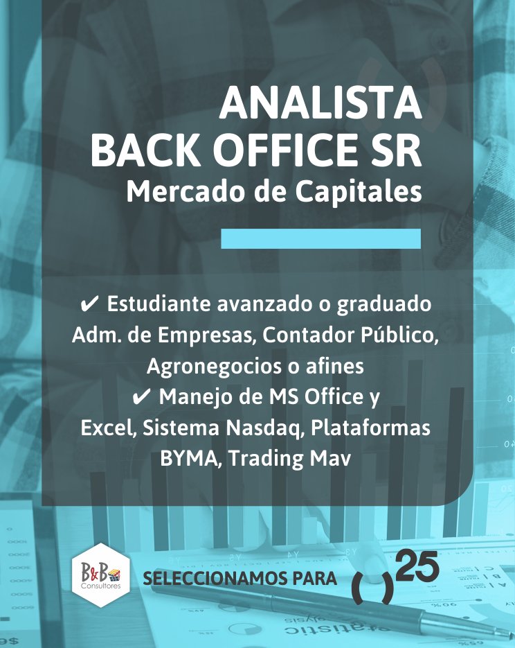 ByBConsultores_'s tweet photo. Oportunidades FYO:
➡️ Asesor Comercial Mercado de Capitales
https://t.co/fFLlVGzpPE
➡️ Operador Senior de Mercado de Capitales
https://t.co/PagP9gwvun
➡️ Analista Back Office Sr Mercado de Capitales
https://t.co/k8q2eXiRuq
➡️ Analista de Confirmaciones️
https://t.co/dy037HuTmD https://t.co/gcqVp5pt9b