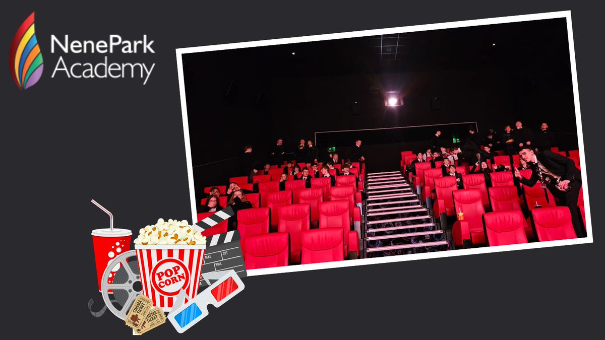 Nene Park Academy (@neneparkacademy) on Twitter photo Mr Bruce and Mr Louth (pictured) took both Y10 Film Studies classes to Rushden Lakes cinema yesterday.
Everyone had a great time and spent far too much money on popcorn! 🍿
<a href="/WCSQM/">World Class Schools Quality Mark</a> #WorldClass #Peterborough #MeridianTrust Mr Bruce and Mr Louth (pictured) took both Y10 Film Studies classes to Rushden Lakes cinema yesterday.
Everyone had a great time and spent far too much money on popcorn! 🍿
<a href="/WCSQM/">World Class Schools Quality Mark</a> #WorldClass #Peterborough #MeridianTrust