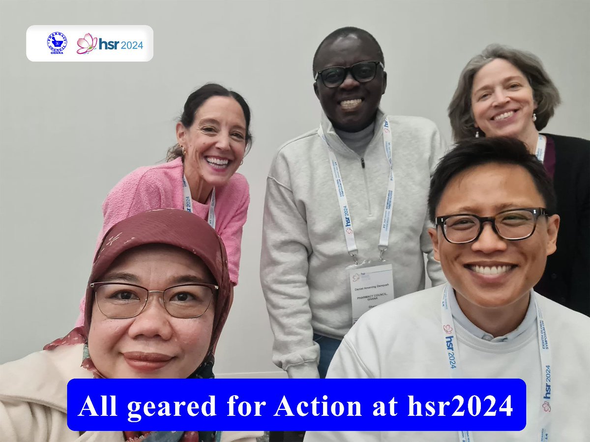 Dr. Amaning and  his colleague researchers all geared for their presentation at hsr 2024.
#Pharmacycouncilghana #PharmacyCouncil #PCG #PC #hsr2024 #hsr