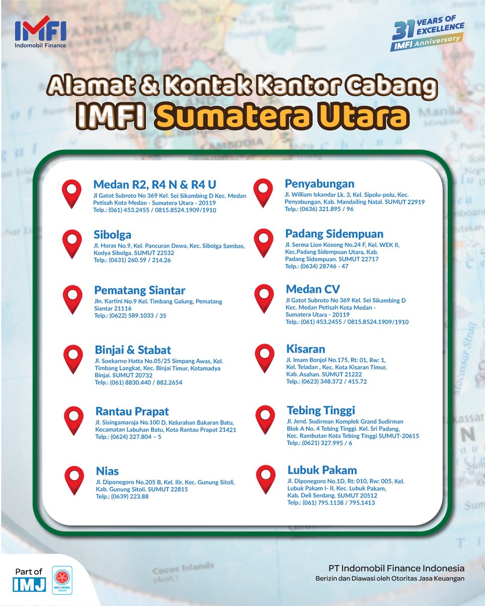 IMFIClub's tweet photo. Anak Sumatera Utara sini wajib absen! Menurut kalian tempat mana yang paling bersejarah di Sumatera Utara dari yang ada di atas? Share di kolom komentar ya!

Dan untuk sahabat IMFI, yang membutuhkan alamat &amp; kotak kantor cabang IMFI di Sumatera Utara bisa langsung saved kontennya https://t.co/iXEPYeaBVo