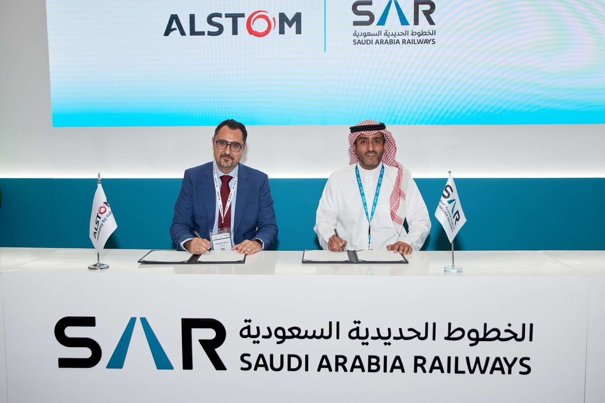 We're proud to announce a SAR 300 million contract with Saudi Railway Company to modernize freight transport. This five-year agreement, signed at #SaudiRail2024  will modernize the railway and develop valuable skills through knowledge transfer. #SaudiRail2024 #Vision2030