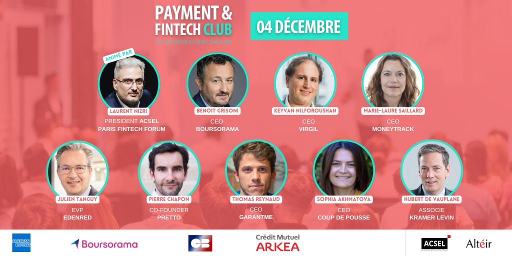 Acsel (@acseldigital) on Twitter photo 📢 Benoit Grisoni, CEO de <a href="/Boursorama/">Boursorama</a>, sera l'invité de notre l'interview exclusive le 4 décembre lors du Payment & Fintech Club par <a href="/LNizri/">Laurent Nizri</a> !
Avec une édition spéciale, attendez-vous à une journée enrichissante avec +10 CEO et DG sur scène pour parler paiement, le tout au cœur 📢 Benoit Grisoni, CEO de <a href="/Boursorama/">Boursorama</a>, sera l'invité de notre l'interview exclusive le 4 décembre lors du Payment & Fintech Club par <a href="/LNizri/">Laurent Nizri</a> !
Avec une édition spéciale, attendez-vous à une journée enrichissante avec +10 CEO et DG sur scène pour parler paiement, le tout au cœur