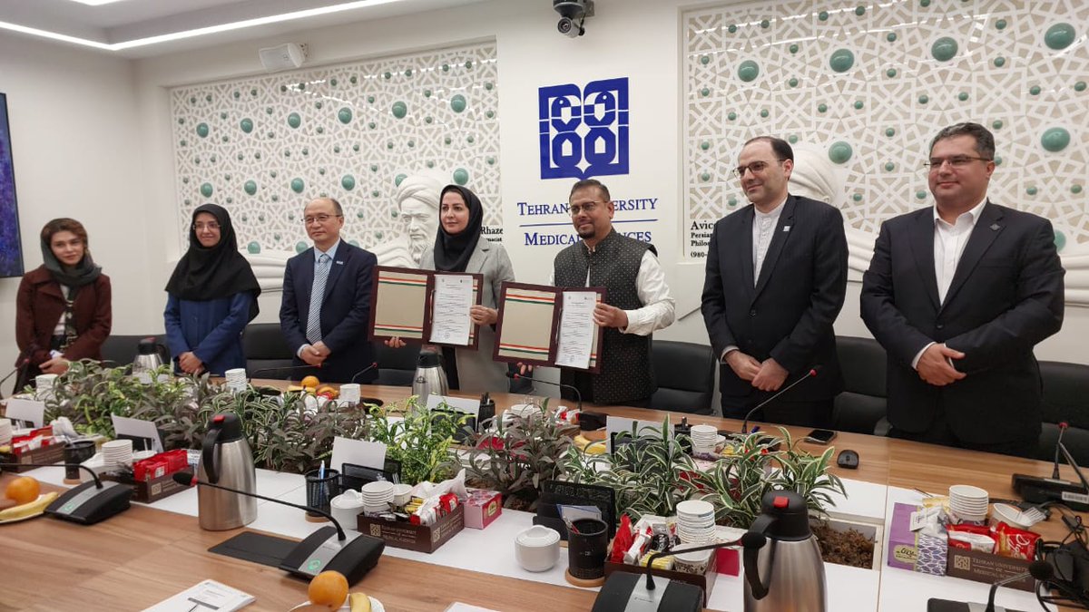 moayush's tweet photo. Dr. N. Zaheer Ahmed, DG of #CCRUM, @moayush, India, attended International Symposium on Policy, Legal &amp; Regulatory Landscape of Traditional and Complementary Medicine at Tehran University of #MedicalSciences, School of Persian medicine, Iran from Nov 21-23, 2024. https://t.co/XcP5tiPCHg
