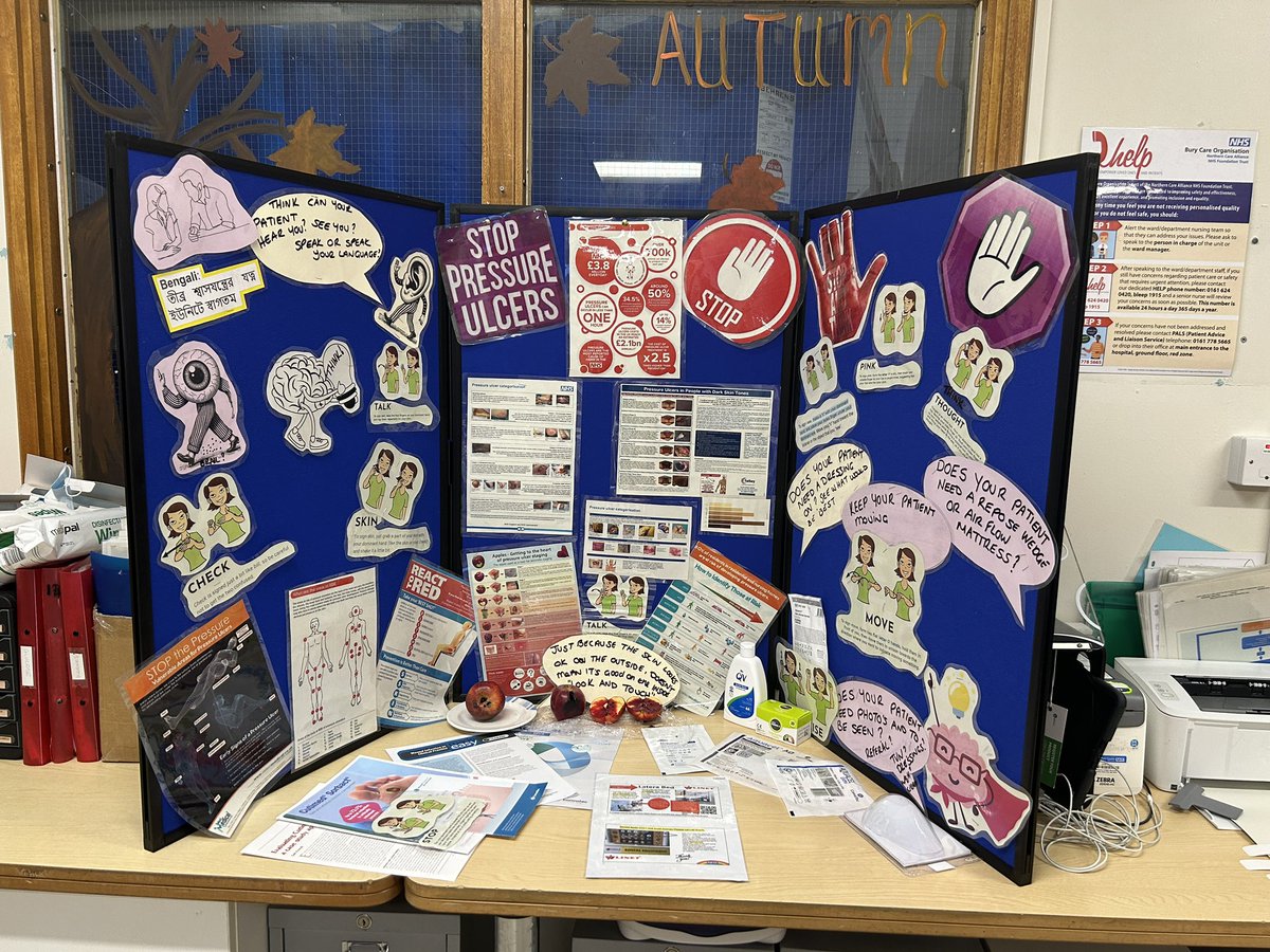Informative display around inclusivity and pressure area care on ARCU today. Are you asking and explaining to your patients in a way they can understand? ❤️