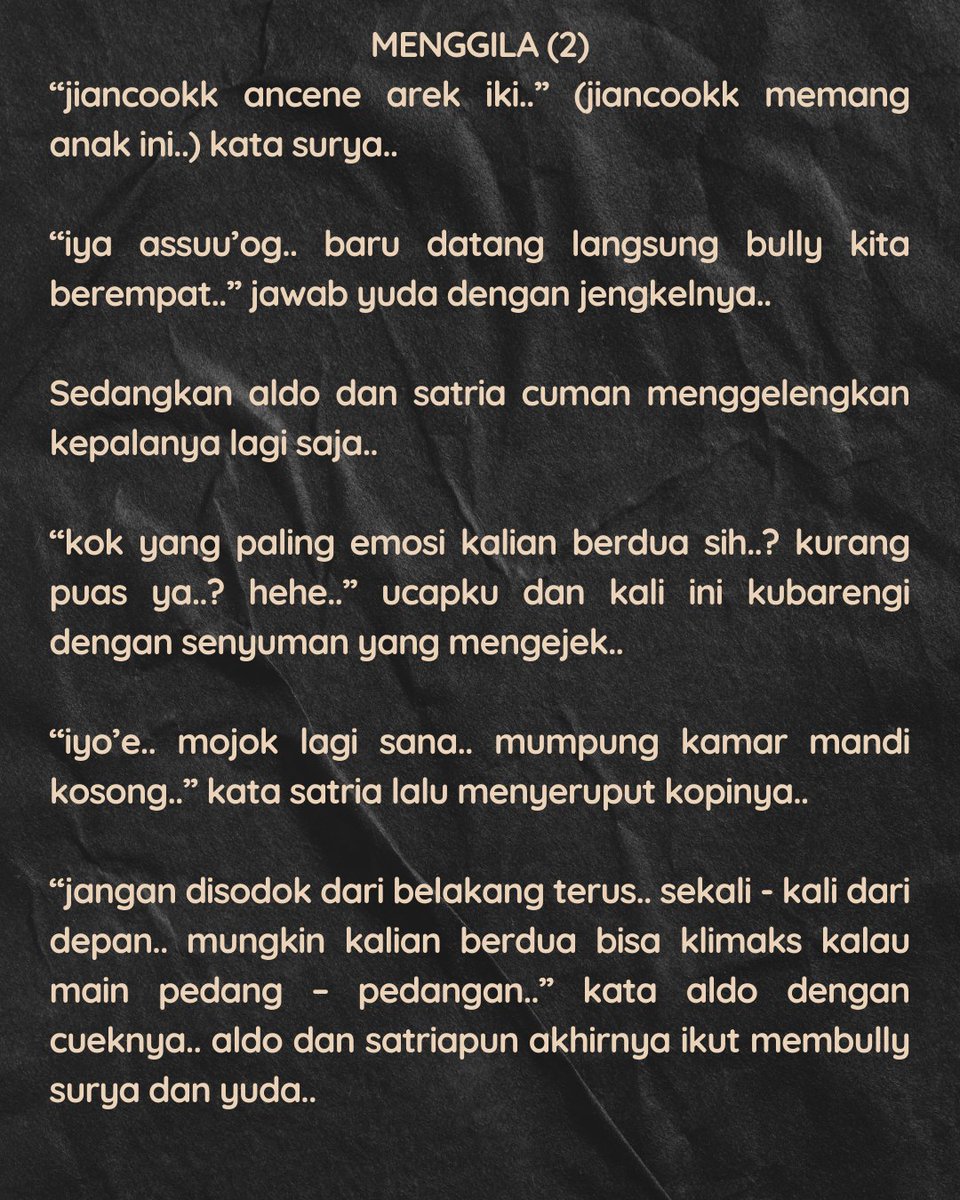 dramajepang_ofc's tweet photo. Yuk follow dan like, jangan lupa bantu share juga ya
.
.
.
.
#CeritaDewasa #CeritaErotis #KisahDewasa #KisahSeks #CeritaMenggairahkan #CeritaSensual #CeritaRomantis #Kisah18Plus https://t.co/2G4WHenFgX