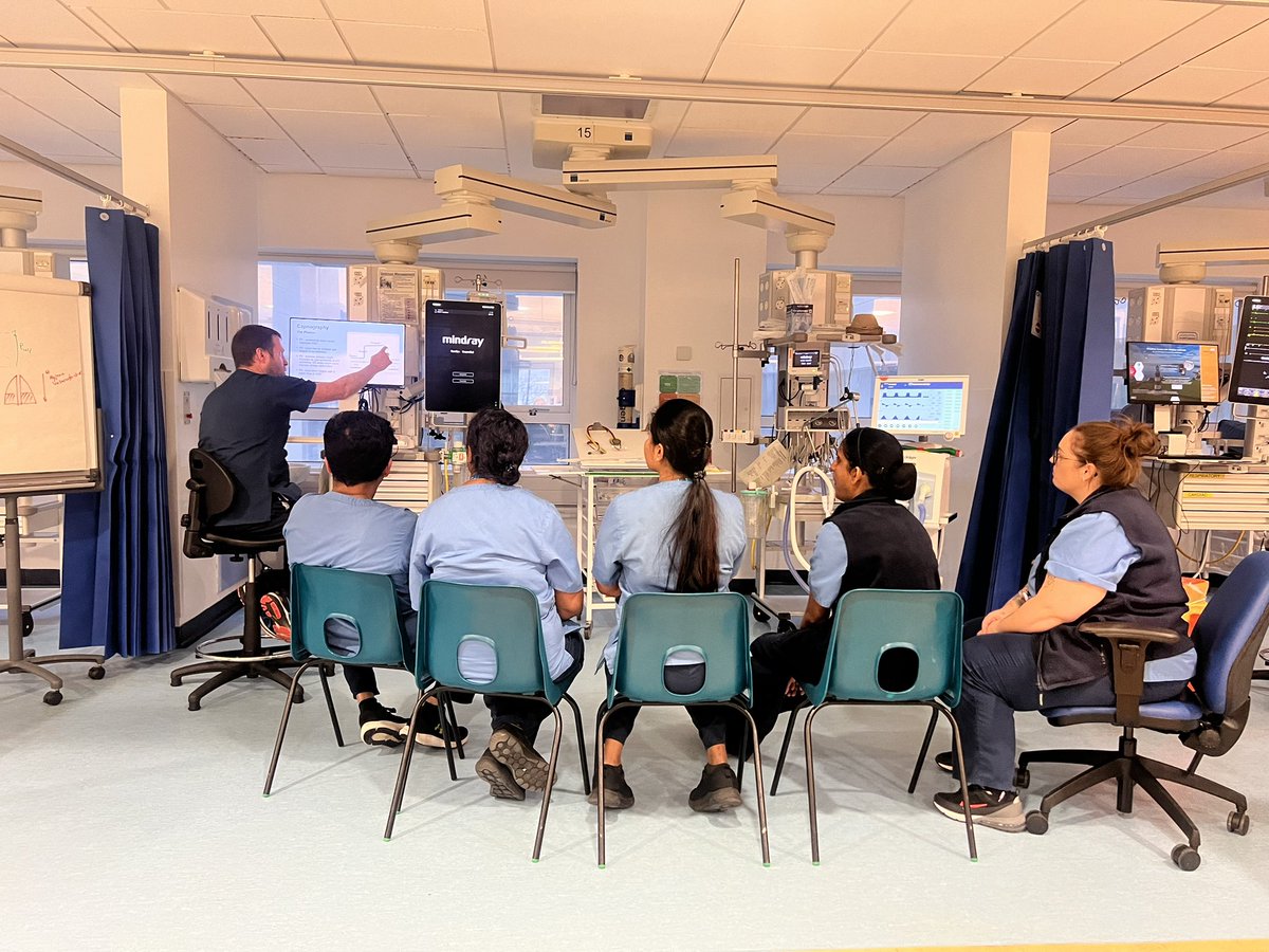 RobynSloan14's tweet photo. Day 4 of Education Week number 2 in full swing this morning @torrington_CICU #nurseeducation #CardiacICU 
🫀 https://t.co/bZfKSMUAnT