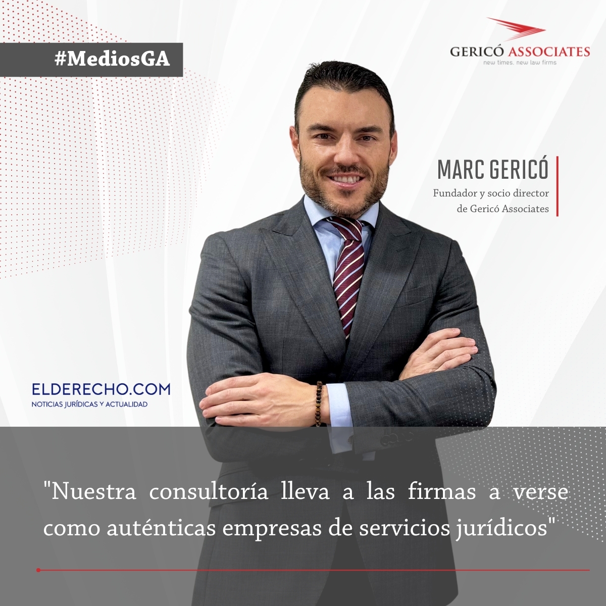 📰 <a href="/Lefebvre_ES/">Lefebvre</a>  entrevista a nuestro socio director, Marc Gericó, con motivo de la Gala Nacional del Derecho - Legal Marcom Awards 2024 que se celebra el próximo 29 de noviembre en el Hotel InterContinental de Madrid.

✅ gericoassociates.com/prensa/marc-ge…