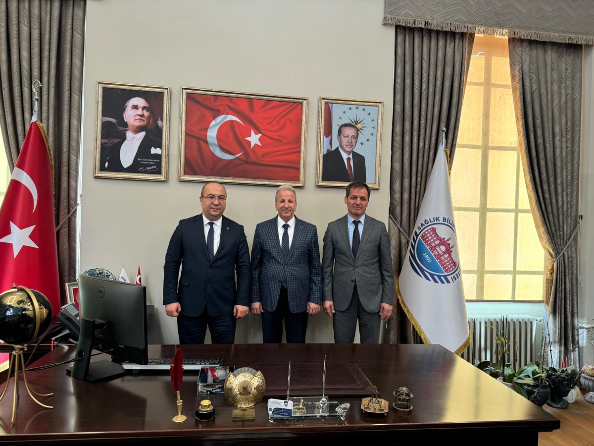 drismailmert's tweet photo. Sağlık Bilimleri Üniversitesi Rektörü Sayın Prof. Dr. Kemalettin AYDIN' ı İl Sağlık Müdürümüz birlikte ziyaret ettik. Prof. Dr. Yunus KARAKOÇ  ve Prof. Dr. Erdoğan ÇETİNKAYA  hocalarımızı da ziyaret ettik. Hüsn-ü kabulleri için kendilerine çok teşekkür ederiz.
#Sağlıktailk10il https://t.co/OVBbkL60X3