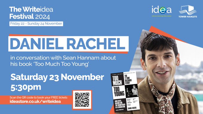 Daniel Rachel (@danielrachel69) on Twitter photo RUDIES & ROCK AGAINST RACISM!
Coming to Bristol, Nottingham, London, & Italy!
23/11 <a href="/Writeideafest/">Writeidea Festival 2025</a> (Free)
24/11 Rock Against Racism Nottingham w/ <a href="/RhodaDakar/">Rhoda Dakar</a>
28/11 <a href="/CurzonClevedon/">Curzon Cinema & Arts</a> + rare screening of 2 Tone Britain documentary
7-8 Dec: Rome & Bologna
geni.us/TooMuchTooYoung RUDIES & ROCK AGAINST RACISM!
Coming to Bristol, Nottingham, London, & Italy!
23/11 <a href="/Writeideafest/">Writeidea Festival 2025</a> (Free)
24/11 Rock Against Racism Nottingham w/ <a href="/RhodaDakar/">Rhoda Dakar</a>
28/11 <a href="/CurzonClevedon/">Curzon Cinema & Arts</a> + rare screening of 2 Tone Britain documentary
7-8 Dec: Rome & Bologna
geni.us/TooMuchTooYoung