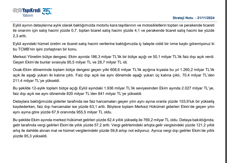 "Lev Tolstoy" Piyasalar hakkında araştırma notu yayınlamış; okumak isteyenlere.

#xu100 #borsa