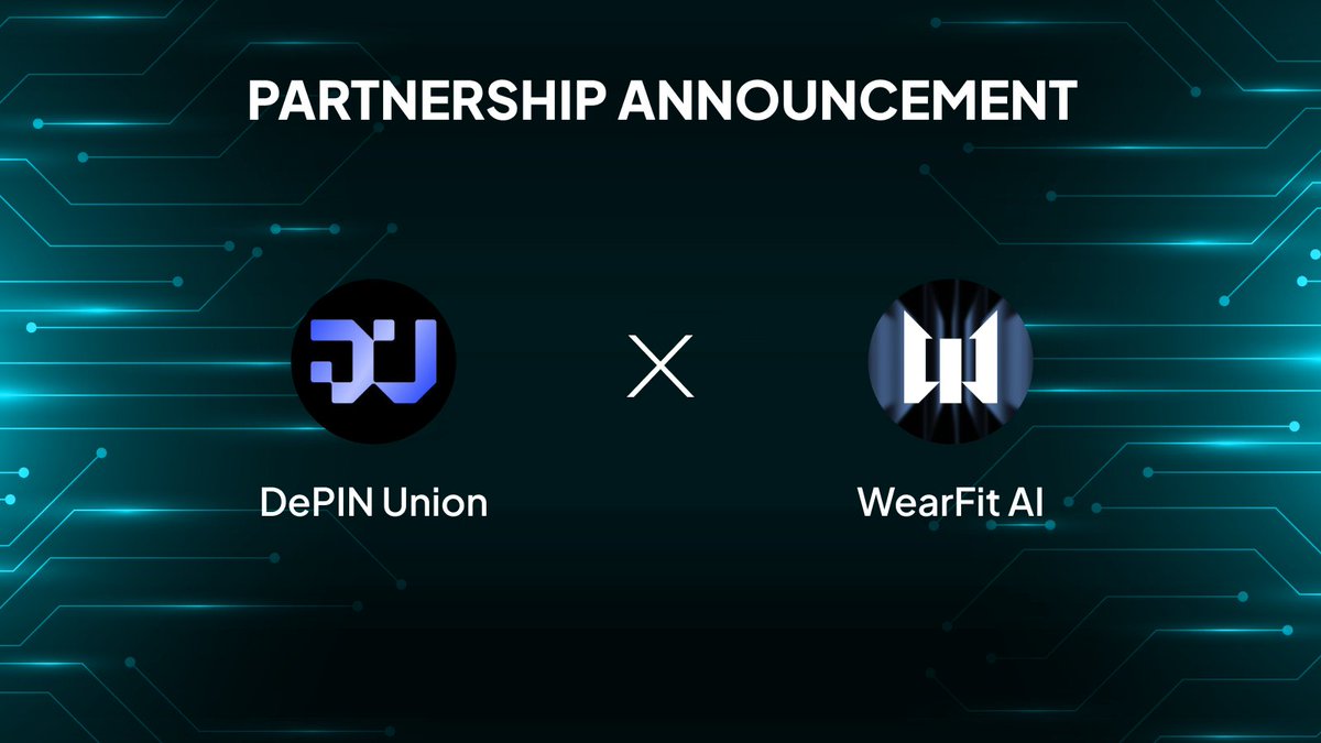 DePIN_Union's tweet photo. 🏋️‍♀️ DePIN Union x WearFit AI: Revolutionizing Fitness Together!

Excited to team up with @WearFit_AI , the platform bringing IoT, AI, and Web3 to fitness. Earn tokens, own your data, and crush your goals-all in a decentralized way. 🚀

With @DePIN_Union and @WearFit_AI together, fitness is becoming more rewarding, transparent, and empowering for everyone. No barriers, just a healthier, smarter future. 🌍

Let’s make every move count! 💪

#DePINUnion #WearFitAI #Web3Fitness #MoveToEarn