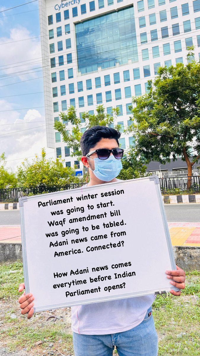 Isn't it time to ask illegitimate son of Soros and  <a href="/RahulGandhi/">Rahul Gandhi</a> about the timing of this?

#Adani #AdaniBribe #AdaniGroup 
Deep State