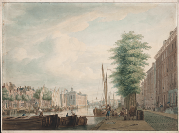 BobbingtonPost's tweet photo. Gerrit Groenewegen werd in 1754 geboren in de buurt van de Zalmhaven. Hij begon als scheepstimmerman, maar door een ongeluk verloor hij zijn rechtervoet. Dus werd hij schilder. En met succes! In Nicolaes Muijs vond Groenewegen een bekwame leraar, in de stad #Rotterdam zijn muze. https://t.co/dZbFzaU1D2