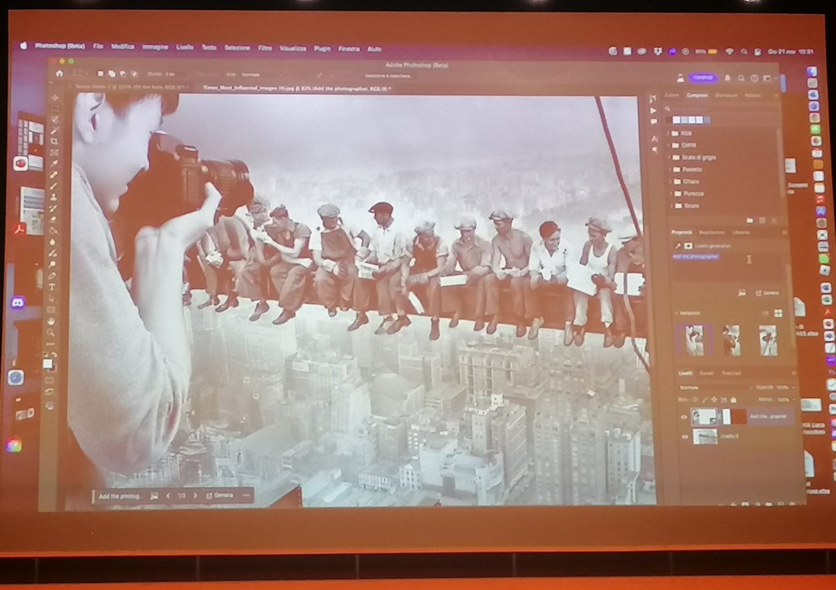 #GenerativeAI <a href="/efrontoni/">Emanuele Frontoni</a> #ImatgeiRecerca2024 interpretació amb #Photoshop #IA