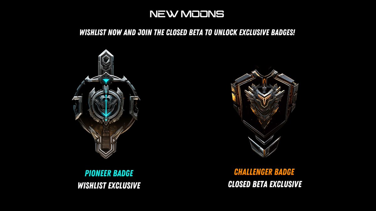 Closed Beta slots are filling fast! Wishlist now to claim your spot and unlock exclusive in-game badges!

#WishlistNewMoons #ClosedBeta #ScifiShooter #UnrealEngine